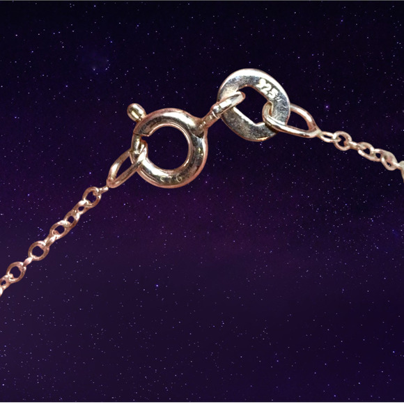 Constellation Zodiac Necklace Libra Sterling Silver 925 Delicate Star Sign - Picture 5 of 7